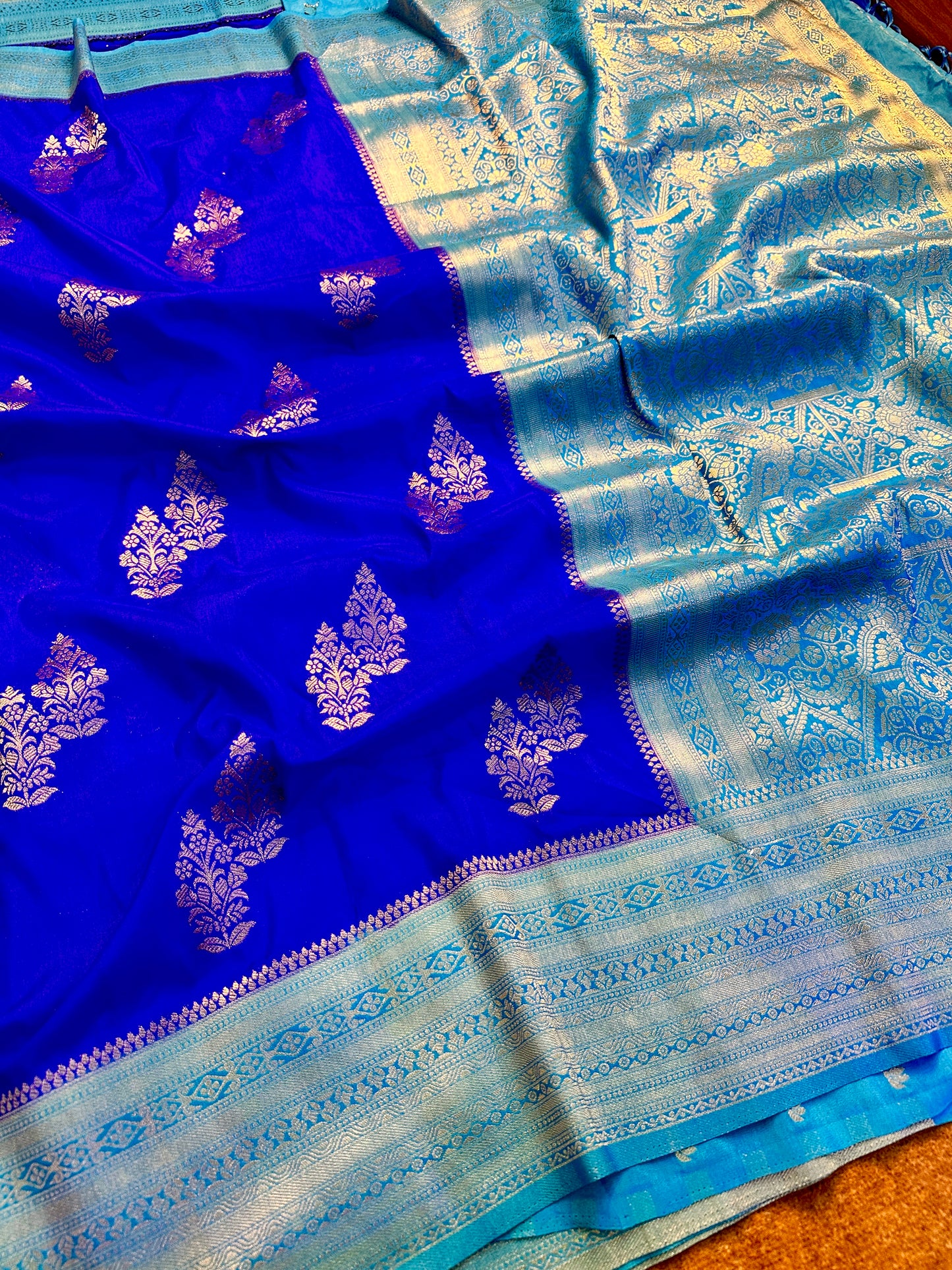 Crep georget Silk Banarasi saree cr101