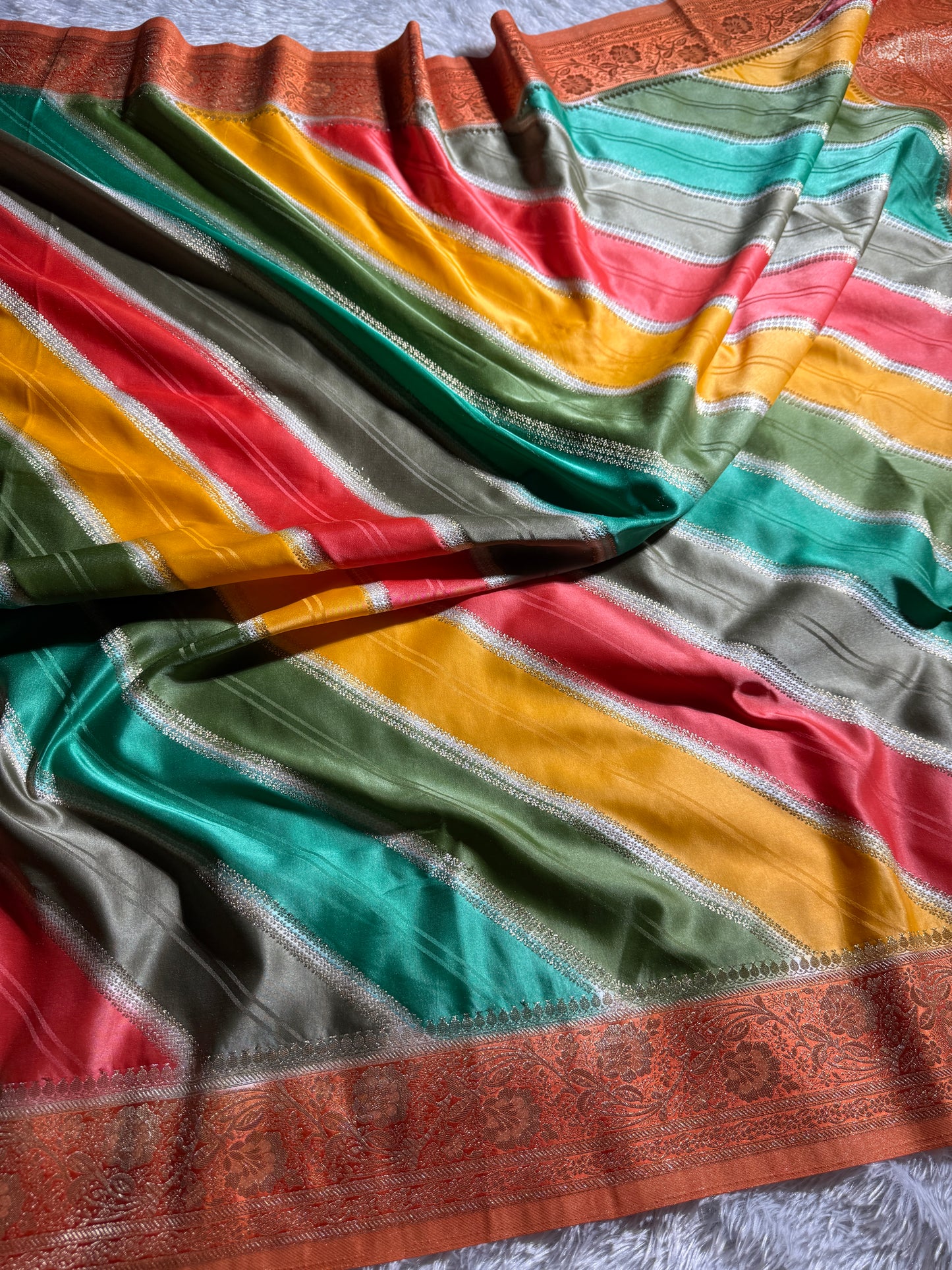 Rangkat premium Banarasi Mashru katan silk saree MK215