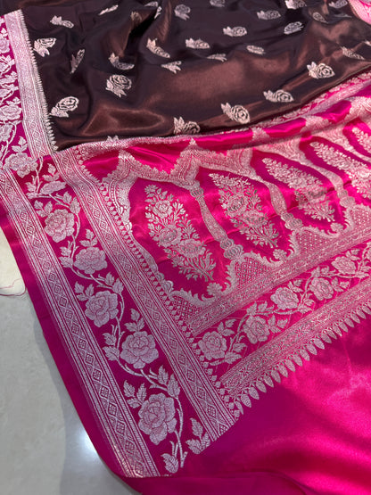 Premium Banarasi Mashru katan silk saree MK183