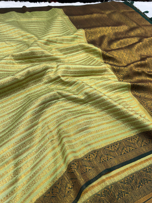 Banarasi mulberry cotton silk saree