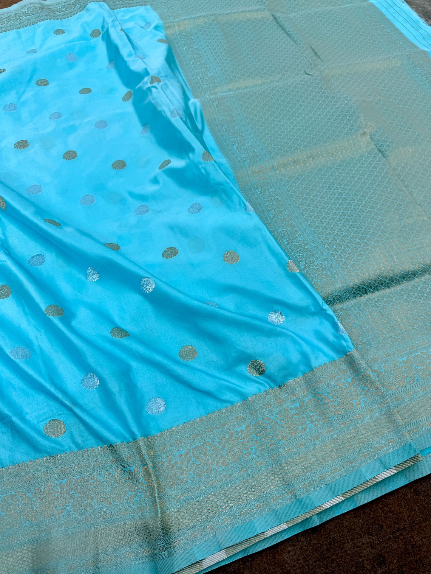 Banarasi mashru satin silk saree MS011