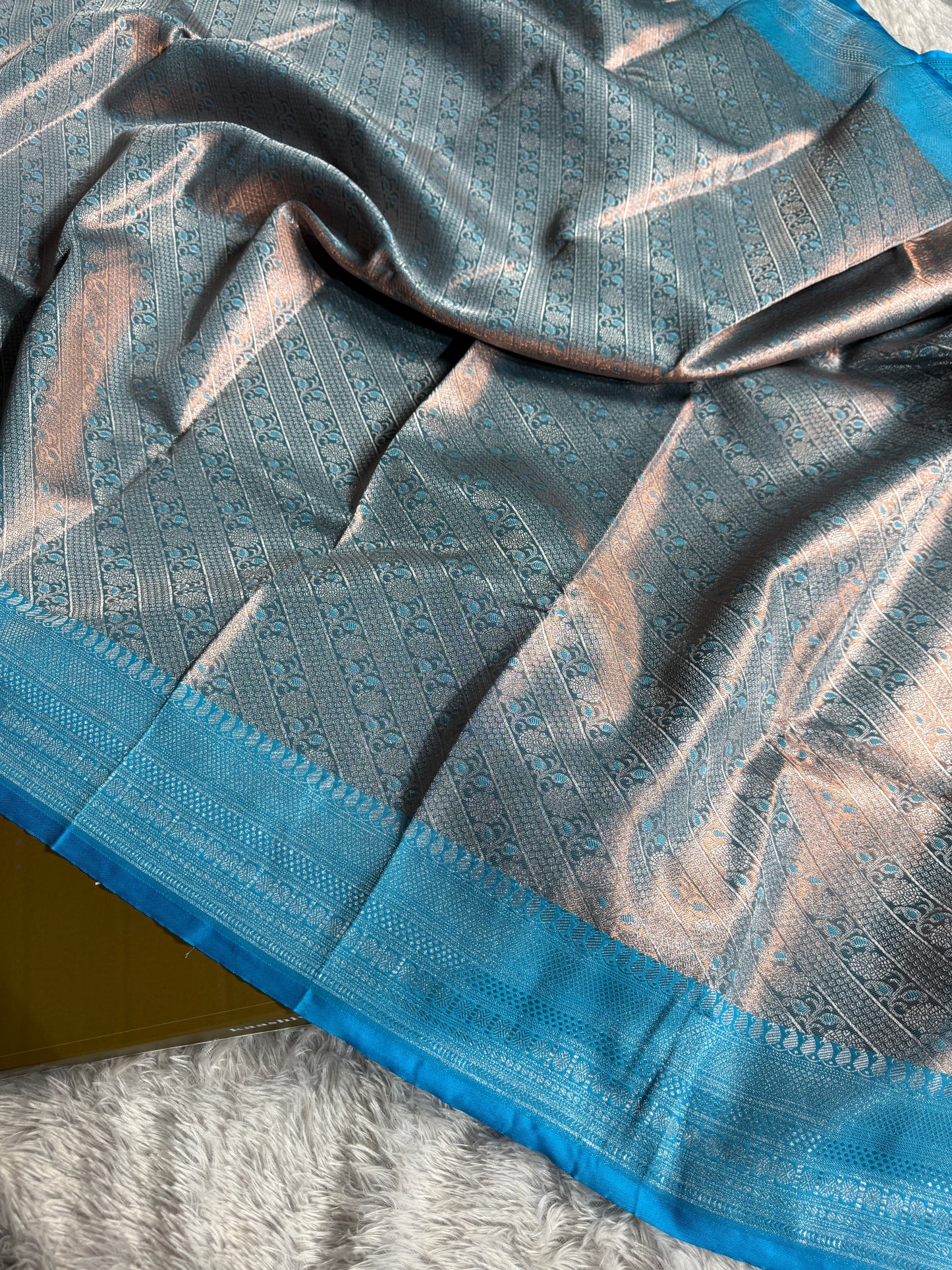 Premium Banarasi brocade tissue silk saree TS112