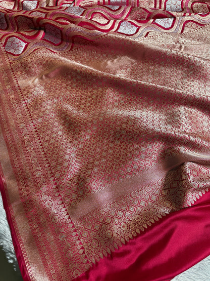 Premium Banarasi Mashru katan silk saree MK206