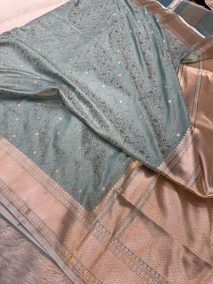 Premium Banarasi Mashru katan silk MK181