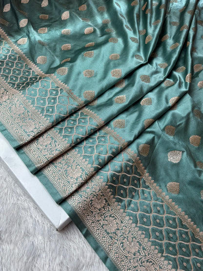 Premium Banarasi Mashru Katan silk saree MK157