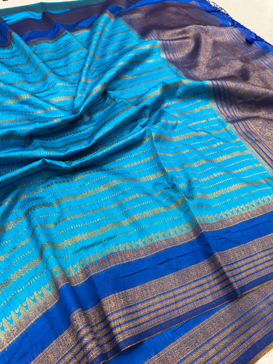 Banarasi mulberry cotton silk saree