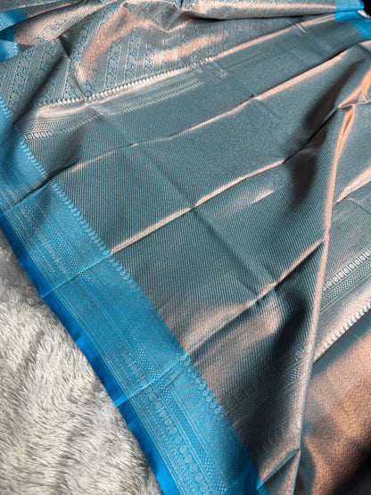 Premium Banarasi brocade tissue silk saree TS112
