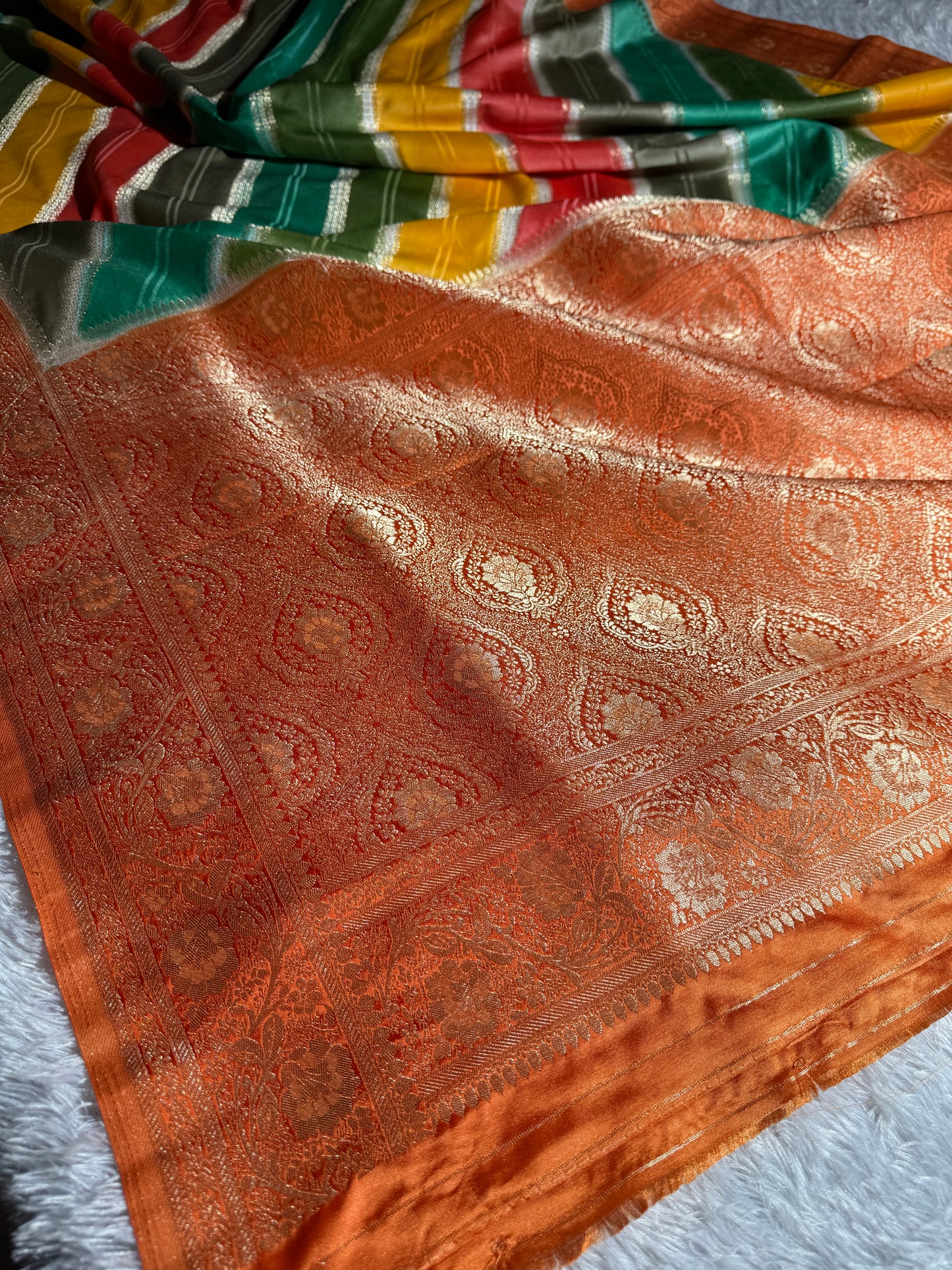 Rangkat premium Banarasi Mashru katan silk saree MK215