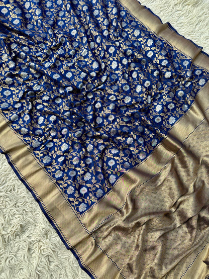 Banarasi crep georgette silk saree CR114