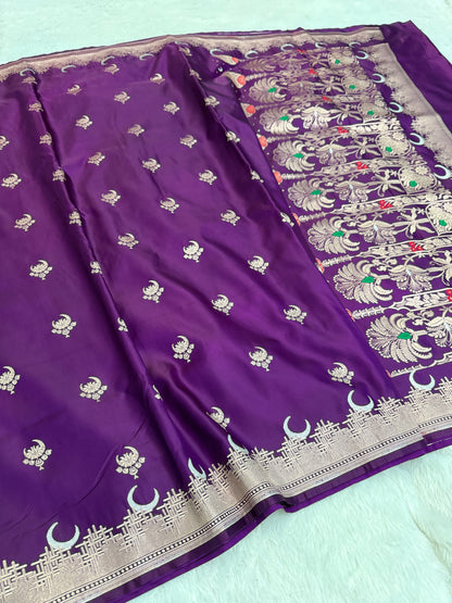 Banarasi mashru katan silk saree MK149