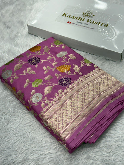 Premium Banarasi tilfi Mashru katan silk saree MK194