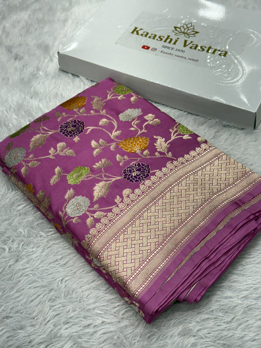 Premium Banarasi tilfi Mashru katan silk saree MK194
