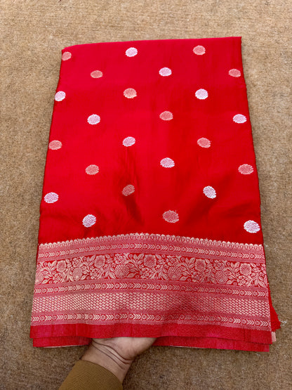Banarasi mashru satin silk saree MS011