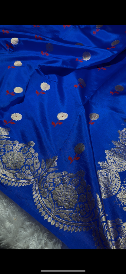 Pure handloom Banarasi katan silk saree