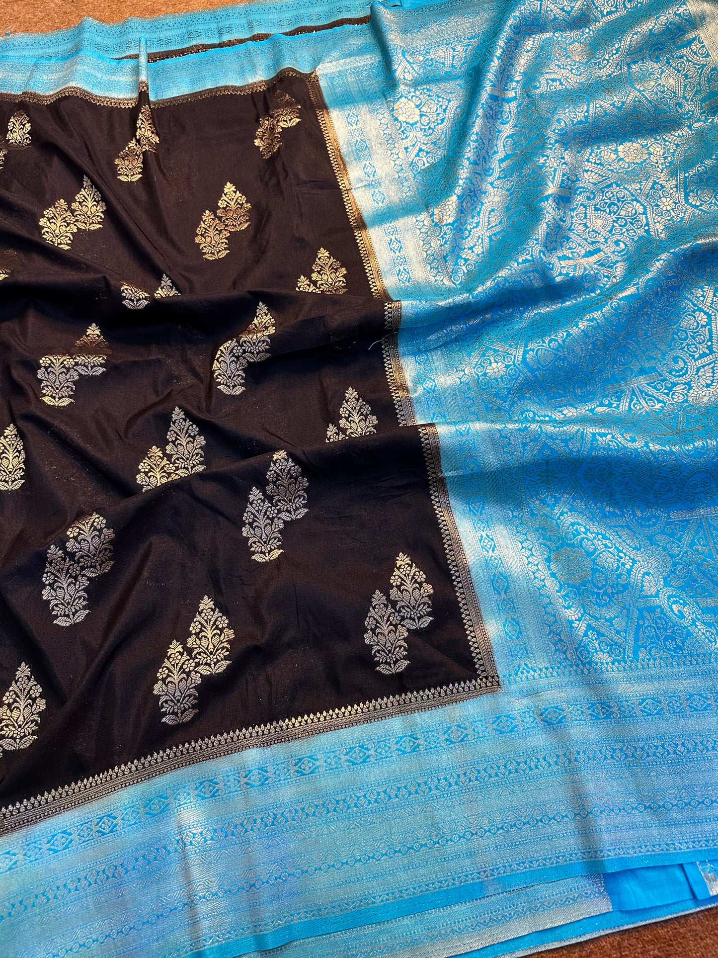 Crep georget Silk Banarasi saree cr101