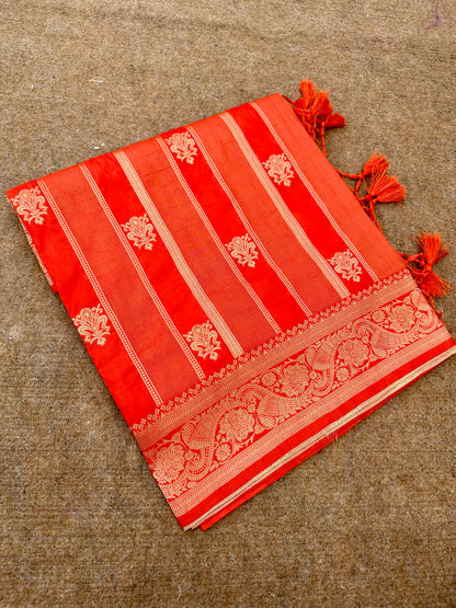 Banarasi crep silk saree.                   CR108