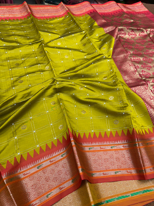 Banarasi semi katan silk saree