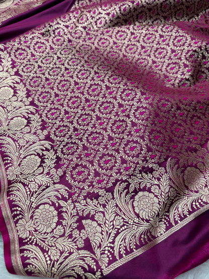 Beautiful Banarasi Mashru satin silk saree MS120