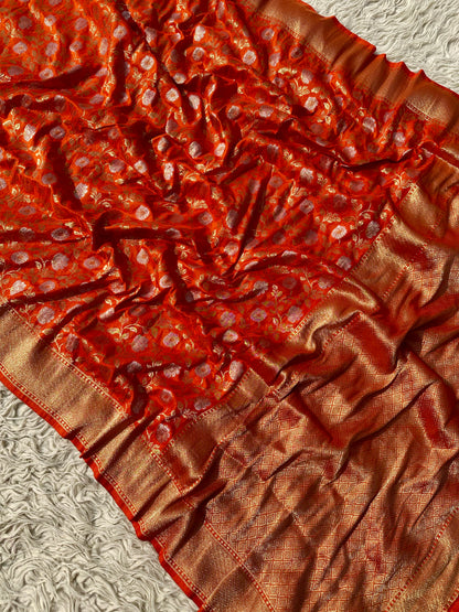 Banarasi crep georgette silk saree CR114