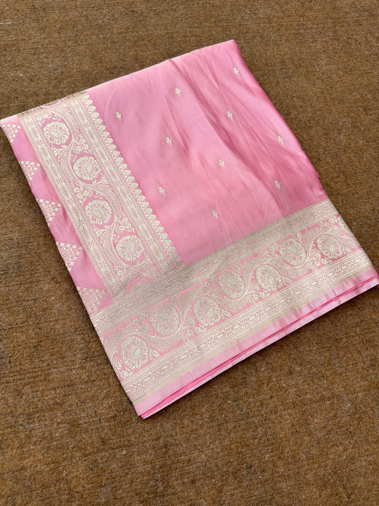 Banarasi mashru katan silk saree.          MK119