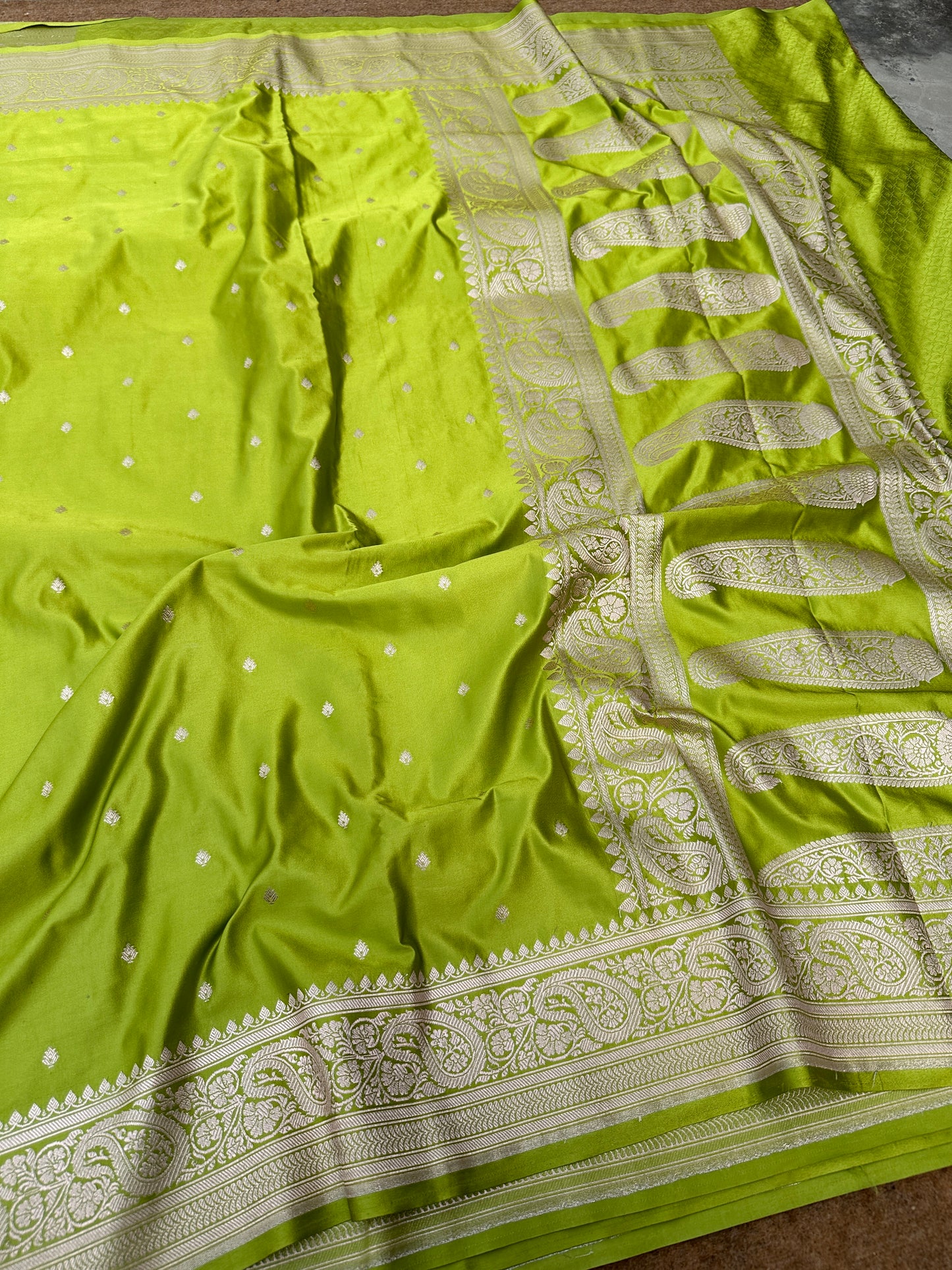 Banarasi mashru katan silk saree     MK107