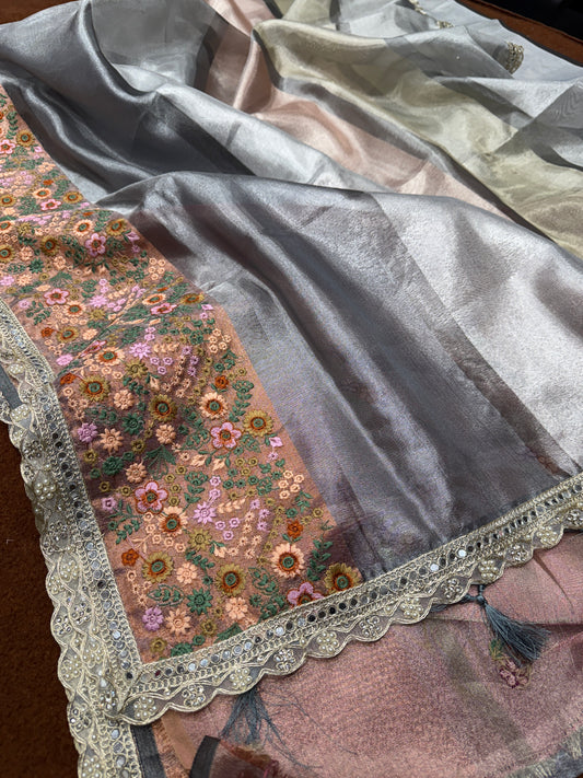 Banarasi premium pure tissue silk saree PT102