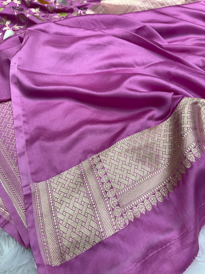 Premium Banarasi tilfi Mashru katan silk saree MK194