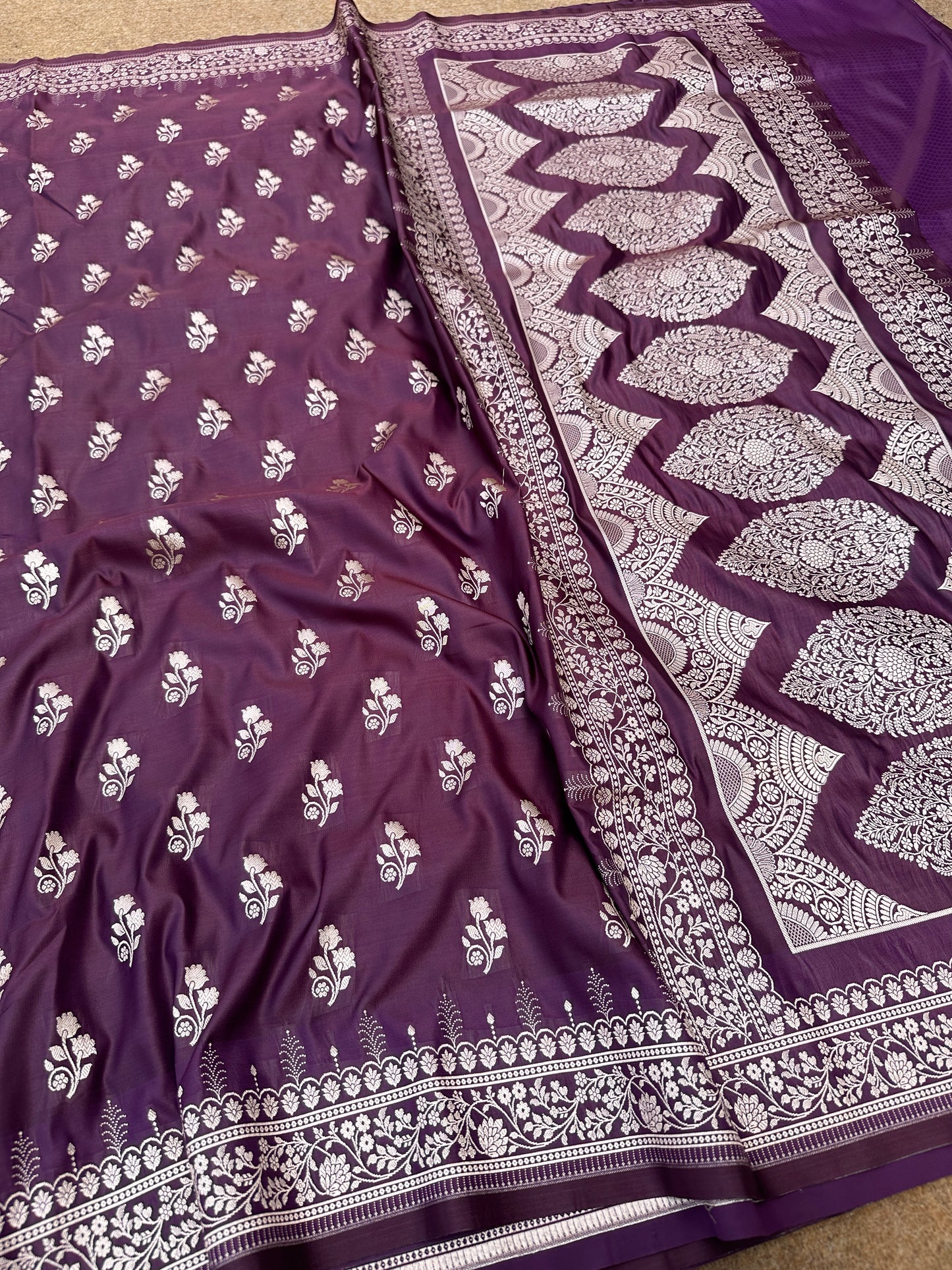 Banarasi Mashru katan silk saree.              MK114