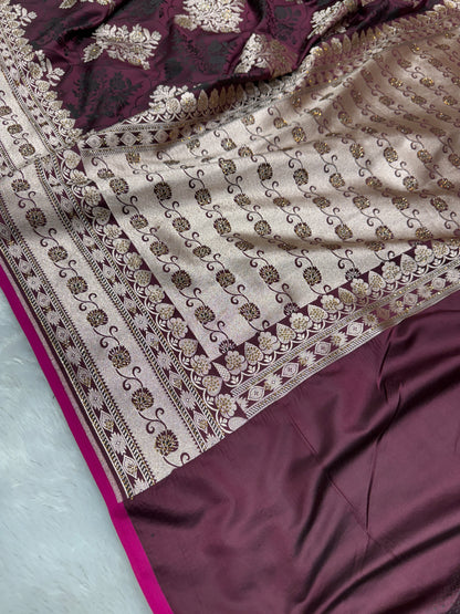 Premium bridal Mashru katan silk saree MK198