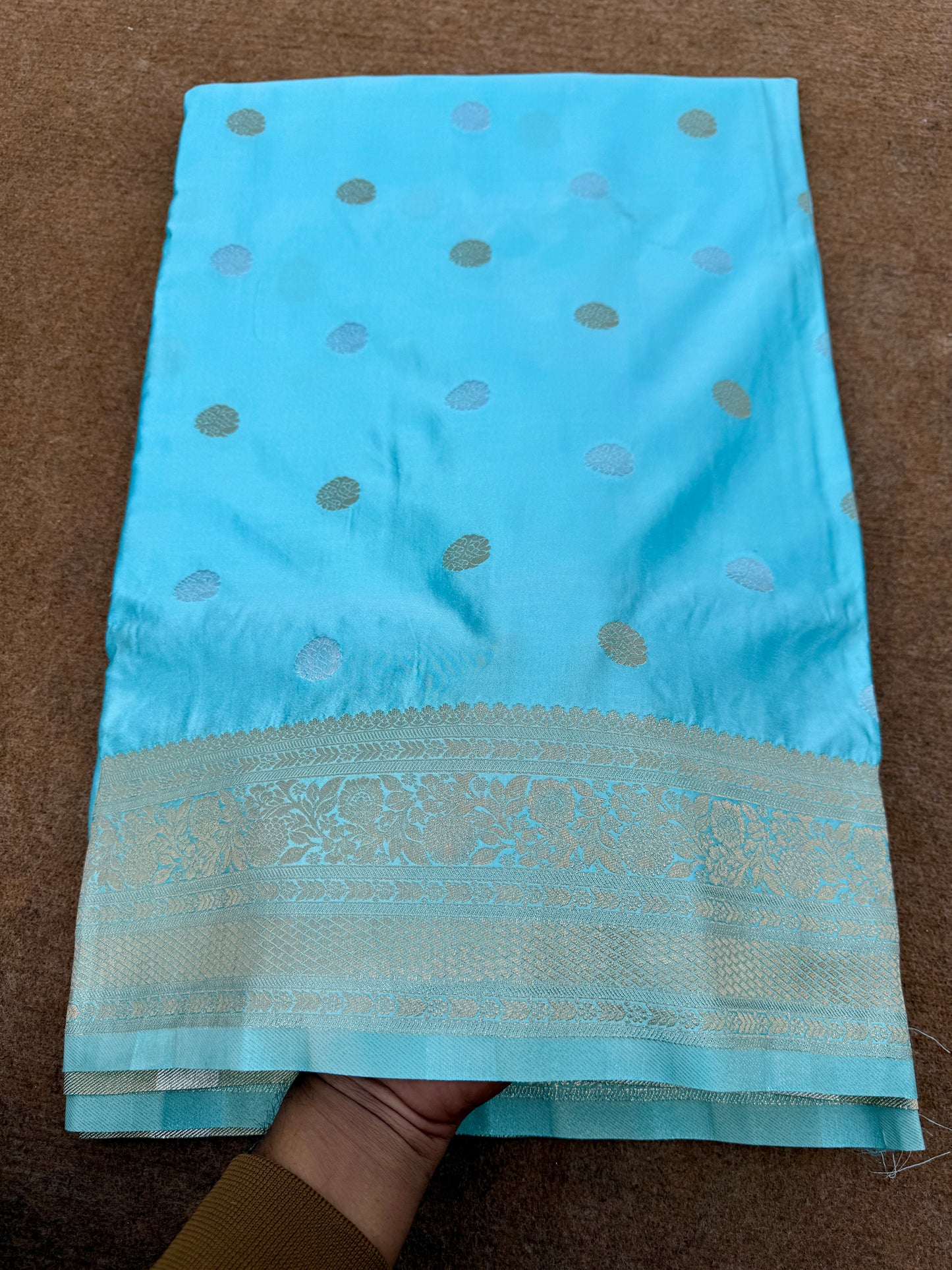 Banarasi mashru satin silk saree MS011