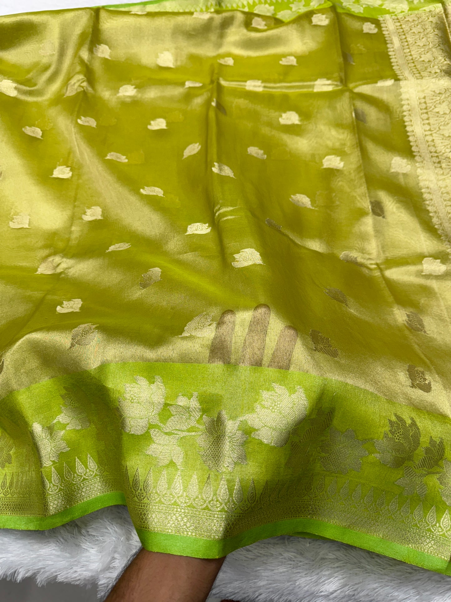 Premium Banarasi soft tissue silk saree TS110