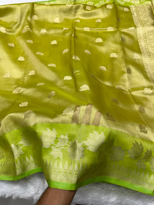 Premium Banarasi soft tissue silk saree TS110