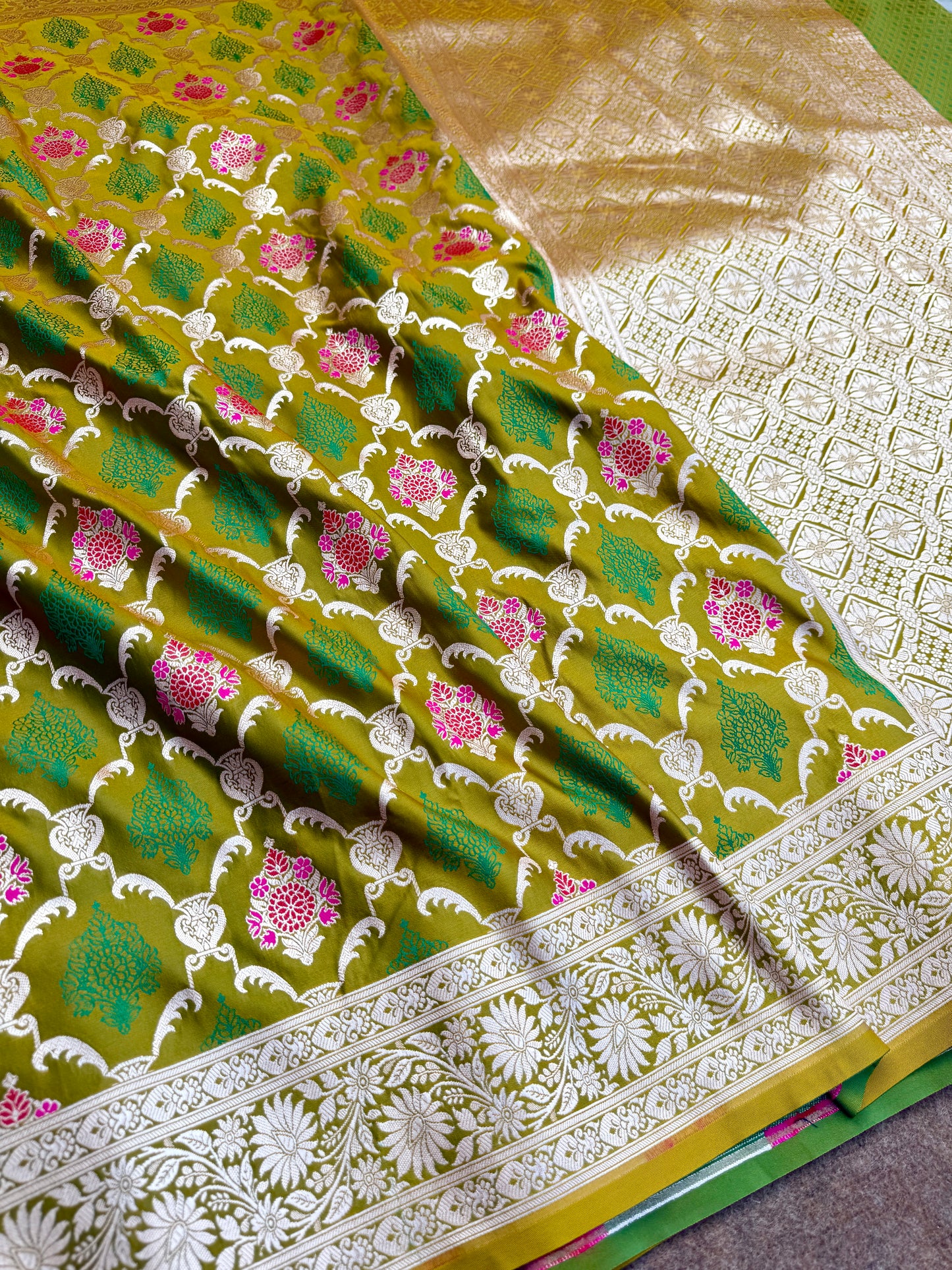 Banarasi mashru katan silk saree MK124