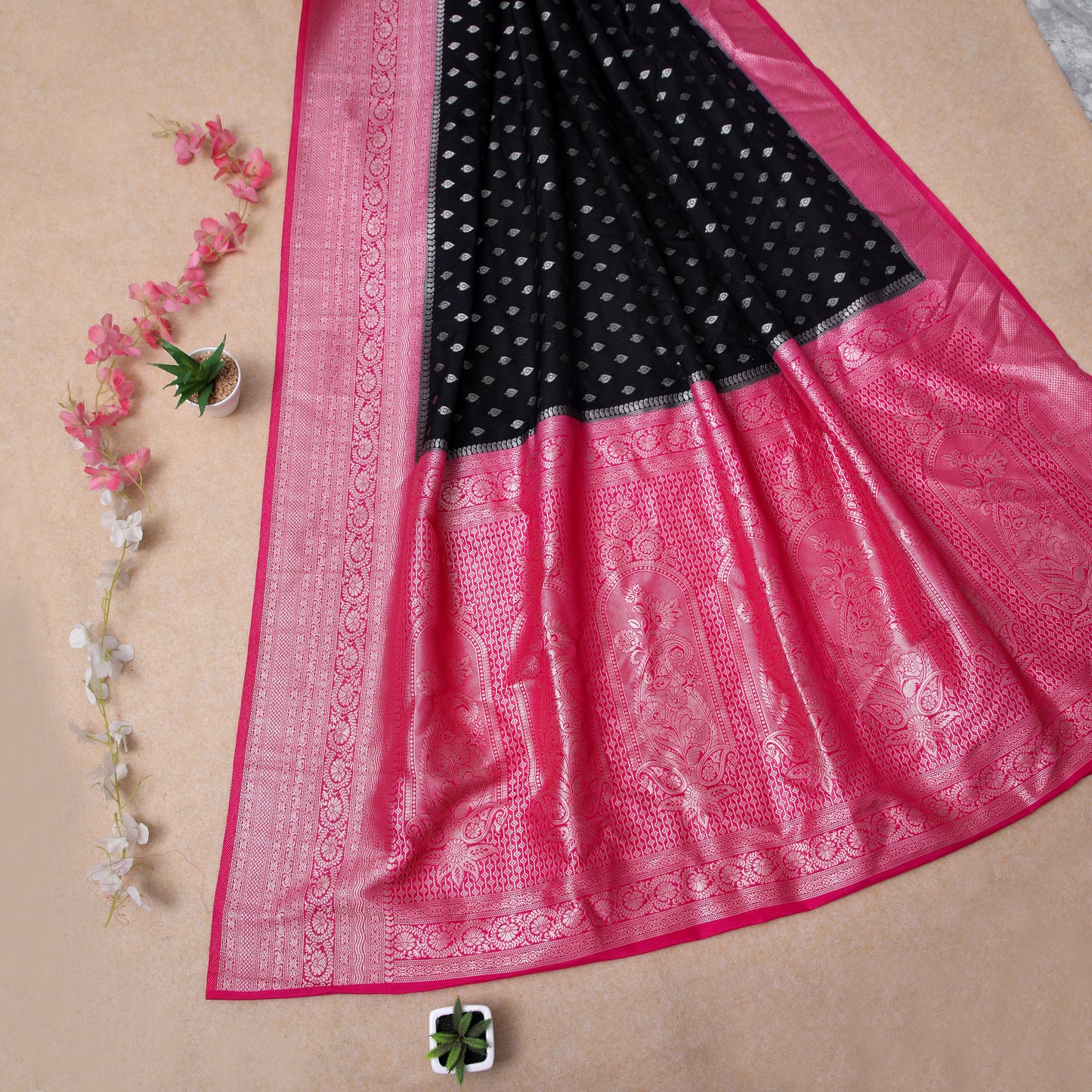 Banarasi Crep georgette silk saree cr102