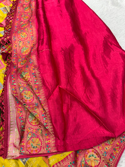 Banarasi pure satin pashmina silk saree DS105
