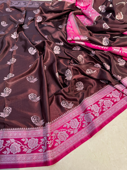 Premium Banarasi Mashru katan silk saree MK183