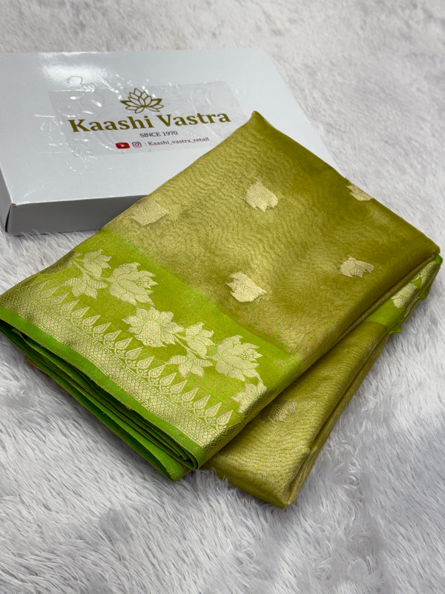 Premium Banarasi soft tissue silk saree TS110