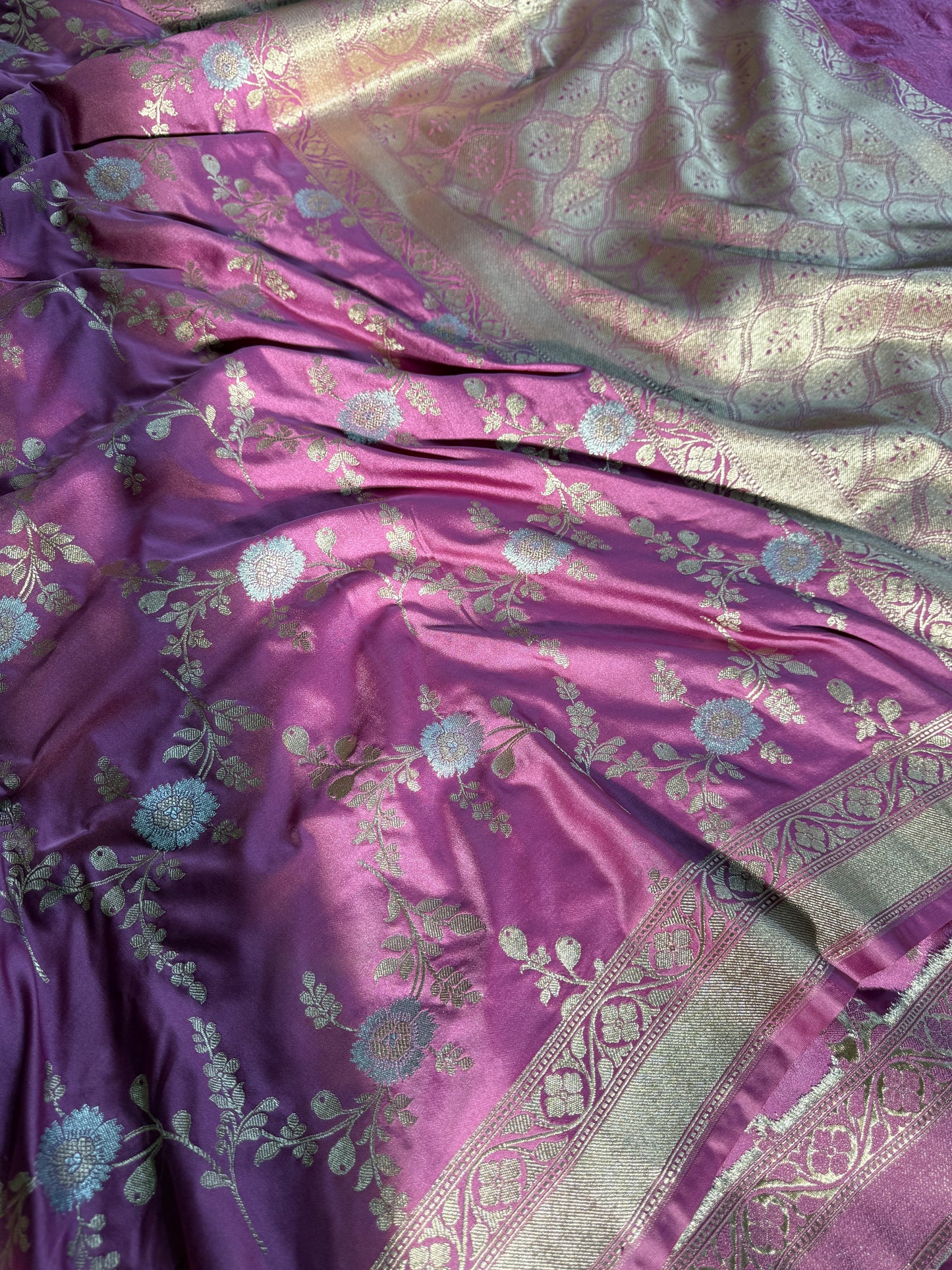 Premium Banarasi Mashru katan silk saree MK174
