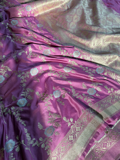 Premium Banarasi Mashru katan silk saree MK174