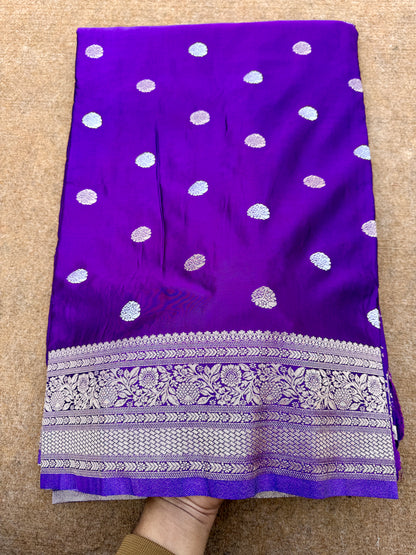 Banarasi mashru satin silk saree MS011