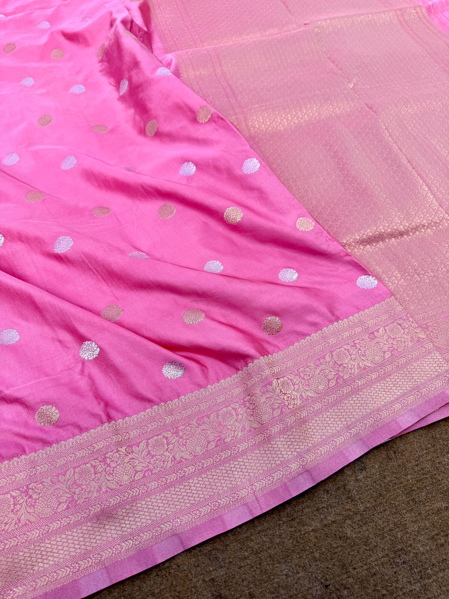 Banarasi mashru satin silk saree MS011