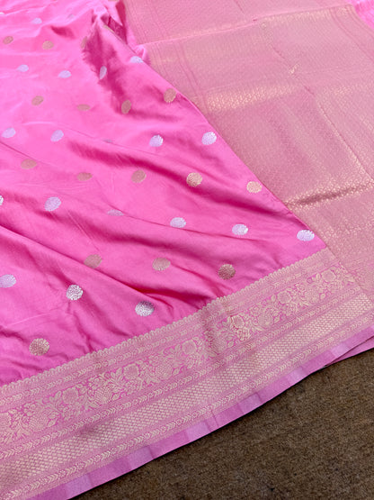 Banarasi mashru satin silk saree MS011