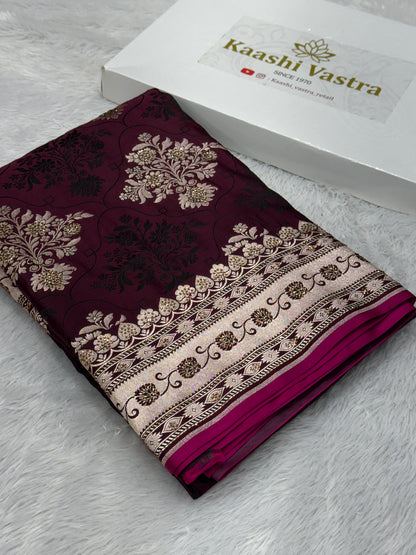 Premium bridal Mashru katan silk saree MK198