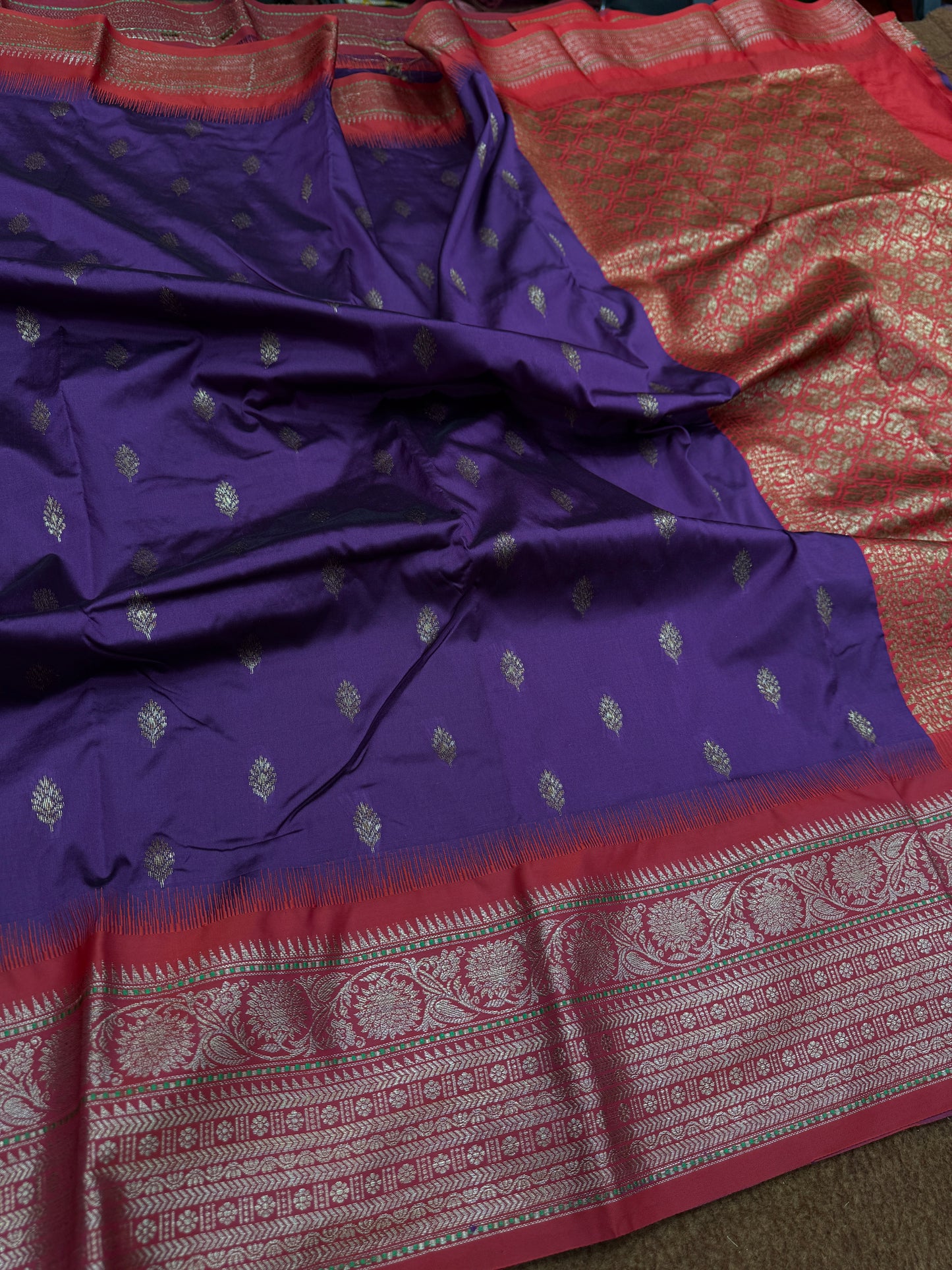 Banarasi semi katan silk saree