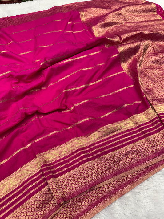 Banarasi soft georgette silk saree
