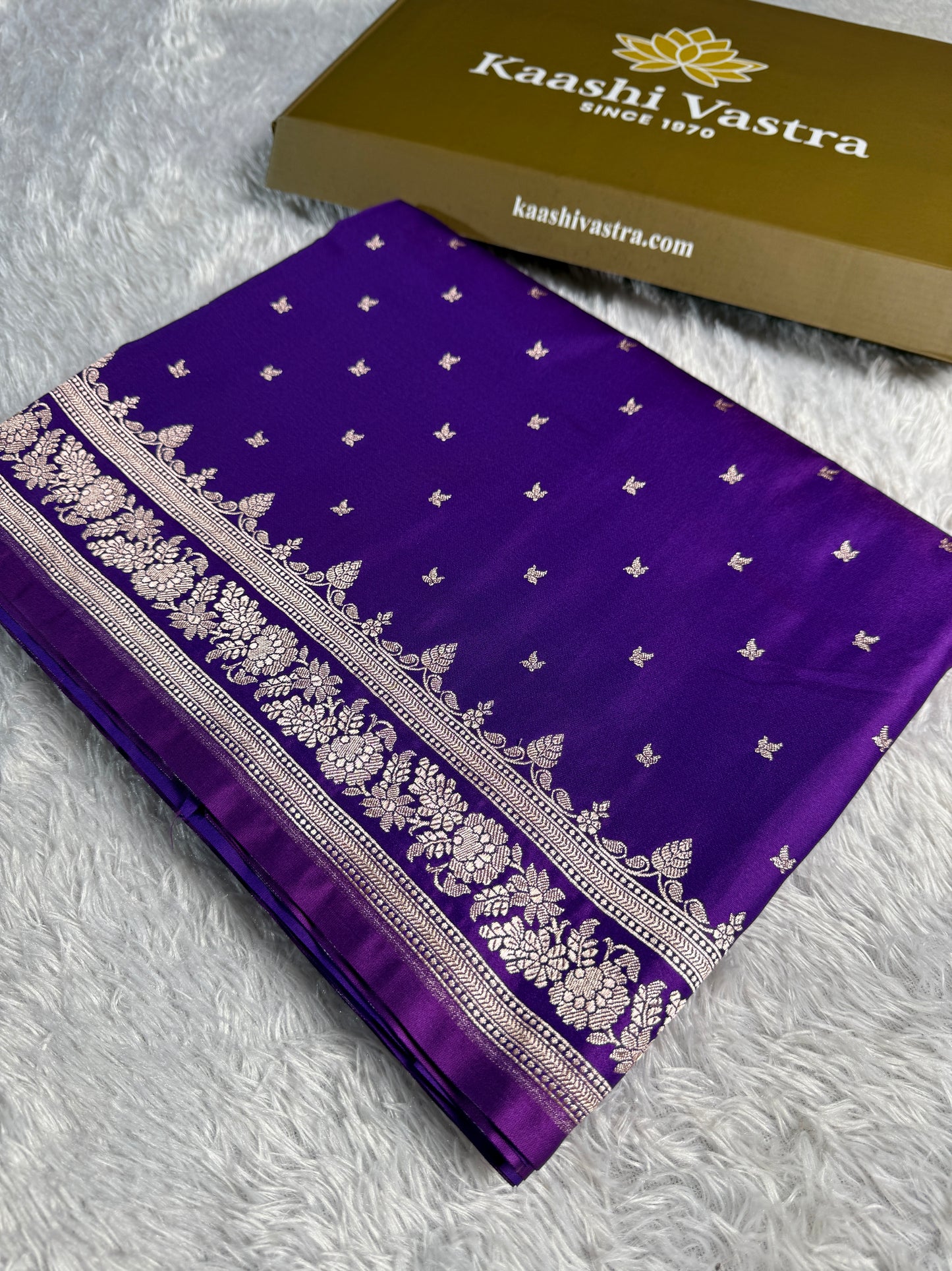 Purple color premium Banarasi Mashru katan silk saree MK231