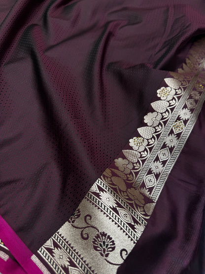 Premium bridal Mashru katan silk saree MK198