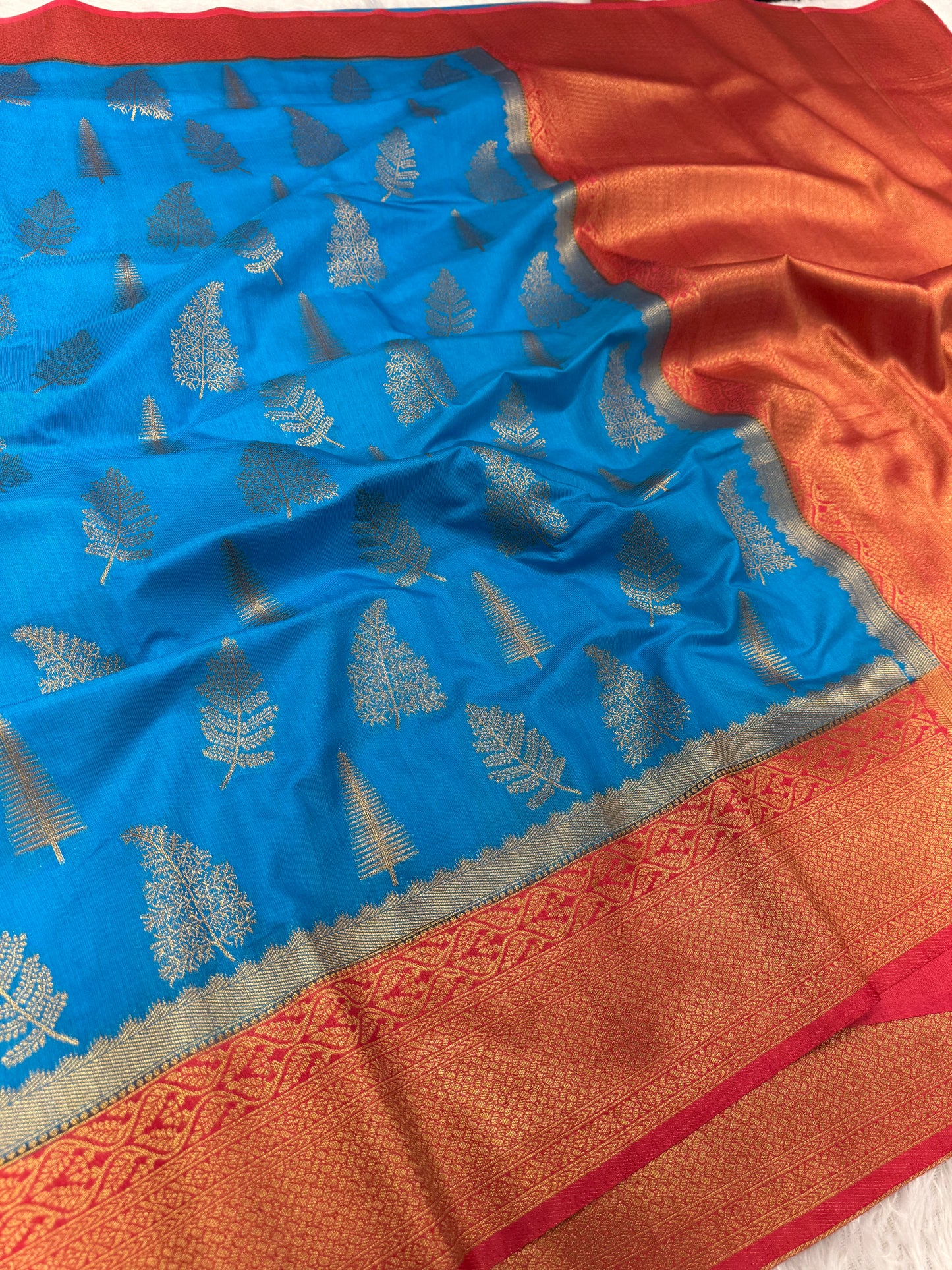 Banarasi mulberry cotton silk saree