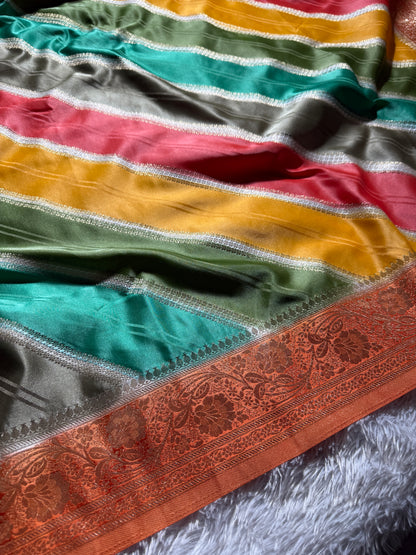 Rangkat premium Banarasi Mashru katan silk saree MK215