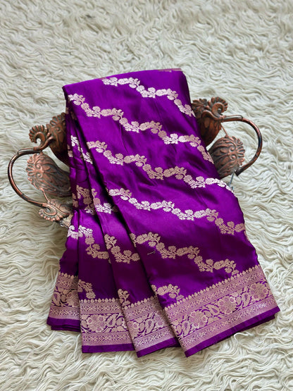 Banarasi Mashru satin silk saree MS115